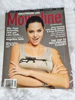 5/$25 Movieline Magazine June 2001 with Angelina Jolie Paul Walker Ewan McGregor